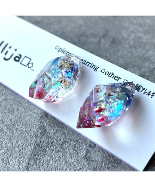 tone（トーン）の「【Willija】金属アレルギー対応《一粒氷》イヤリング(MA)（イヤリング・レディース・シルバー/ゴールド/その他/ピンク系その他/その他2/ピンク系その他2/ピンク系その他3/その他3/その他4/ピンク/その他5・FREE）」の22枚目の写真