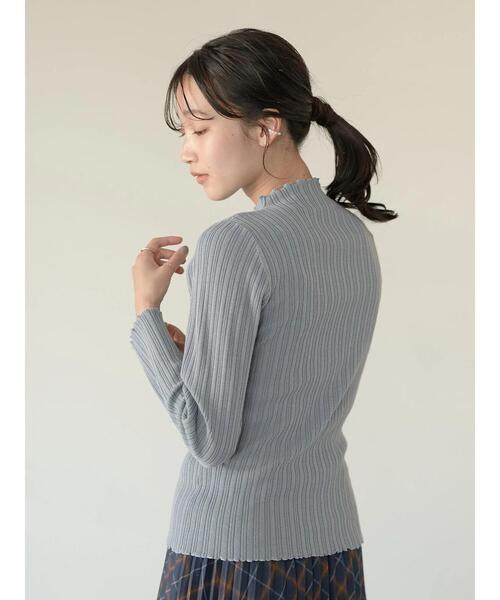 earth music&ecology(アースミュージックアンドエコロジー)の「ハイショクリブニットプルオーバー *(ニット/セーター・レディース・ブラック/サックスブルー/アイボリー/モカ・S/M)」の11枚目の写真