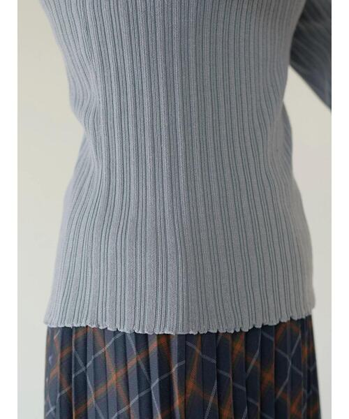 earth music&ecology(アースミュージックアンドエコロジー)の「ハイショクリブニットプルオーバー *(ニット/セーター・レディース・ブラック/サックスブルー/アイボリー/モカ・S/M)」の17枚目の写真