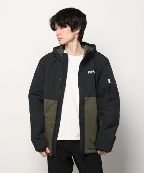 Hurley (ハーレー)の「M BRETT 2.0FLEECE JKT / ハーレー フリースジャケット(その他アウター・メンズ・ブラック/カーキ・SMALL/MEDIUM/LARGE)」の2枚目の写真