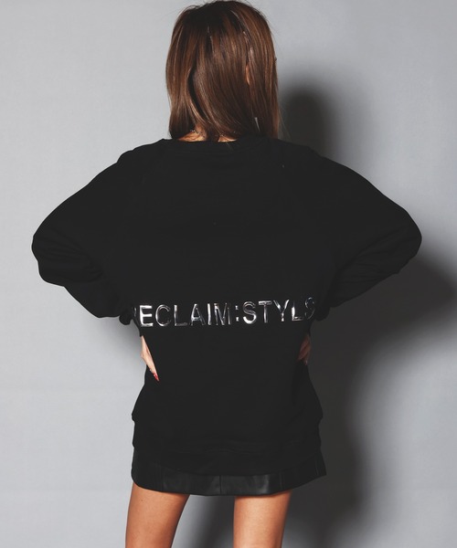 JACKROSE（ジャックローズ）の「JE-メタルロゴPT・クルースウェット（Tシャツ/カットソー・メンズ・ホワイト/ブラック/グレー・M/L）」の2枚目の写真