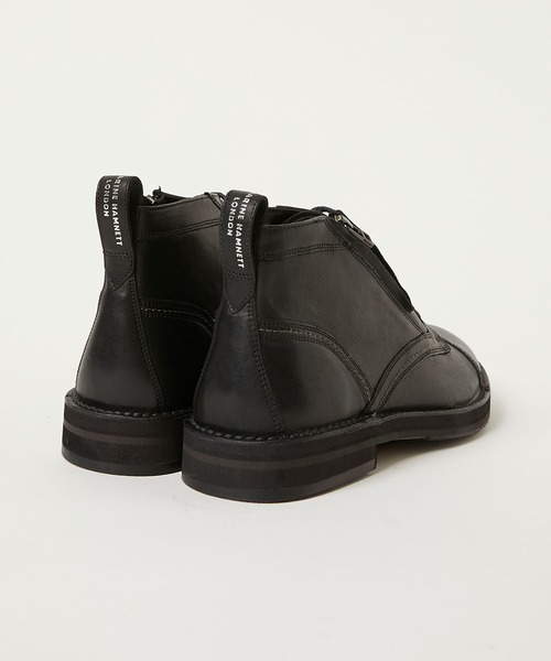 KATHARINE HAMNETT LONDON （キャサリンハムネットロンドン）の「KATHARINE HAMNETT LONDON/キャサリンハムネットロンドン ワークショートブーツ（ブーツ・メンズ・ブラック・25/25.5/26/26.5/27/24.5）」の8枚目の写真