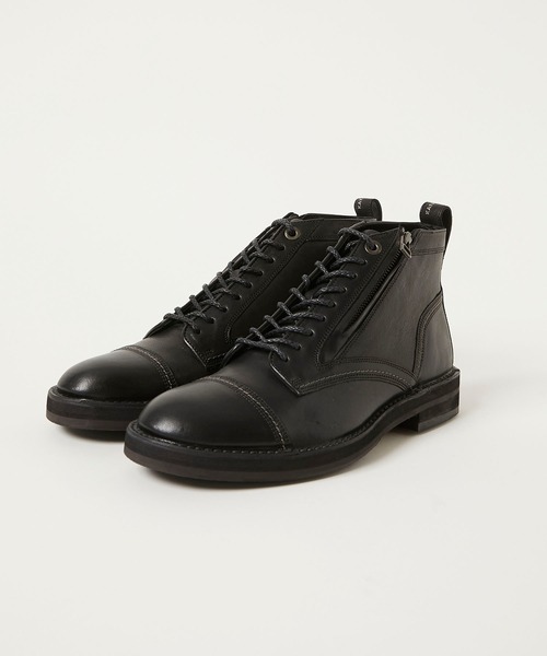 KATHARINE HAMNETT LONDON （キャサリンハムネットロンドン）の「KATHARINE HAMNETT LONDON/キャサリンハムネットロンドン ワークショートブーツ（ブーツ・メンズ・ブラック・25/25.5/26/26.5/27/24.5）」の10枚目の写真