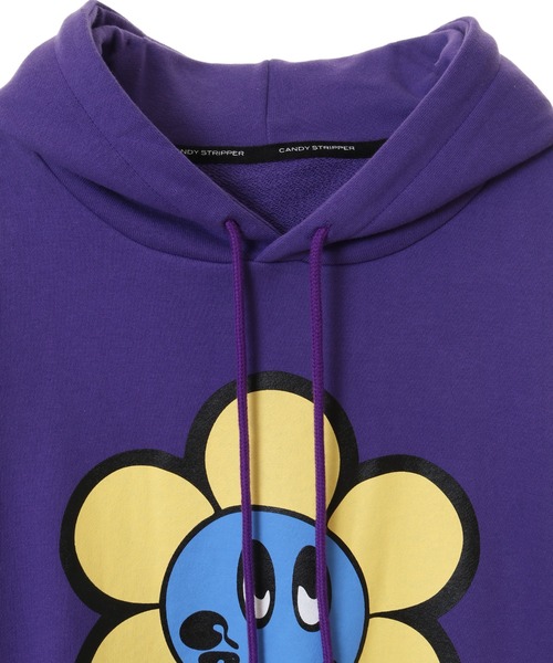 Candy Stripper(キャンディストリッパー)の「MY SUNNY CANDY SWEAT HOODIE(パーカー・レディース・ブラック/パープル/グリーン/アイボリー・2)」の10枚目の写真