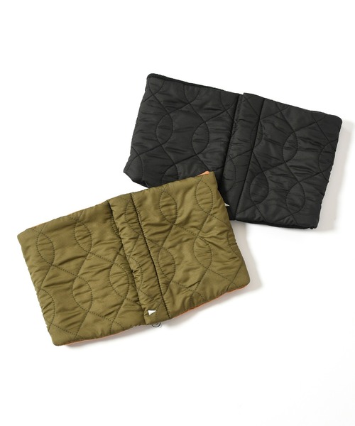 Johnbull Private labo(ジョンブルプライベートラボ)の「【halo.commodity】キルティングネックゲイター / Flutter Neck Gaiter(ネックウォーマー/スヌード・メンズ・ブラック/オリーブ・FREE)」の6枚目の写真