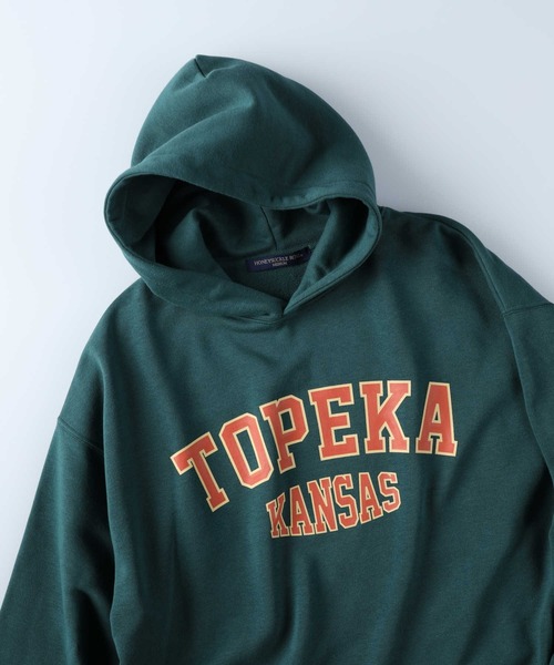 HONEYSUCKLE ROSE（ハニーサックルローズ）の「【HONEYSUCKLE ROSE】カレッジロゴパーカー（パーカー・レディース・イエロー/ネイビー/グリーン・M/L）」の16枚目の写真