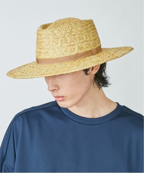 OVERRIDE（オーバーライド）の「OVERRIDE PANDAN LONG BRIM HAT（ハット・メンズ・ブラック/ベージュ/グリーン・58cm）」の3枚目の写真