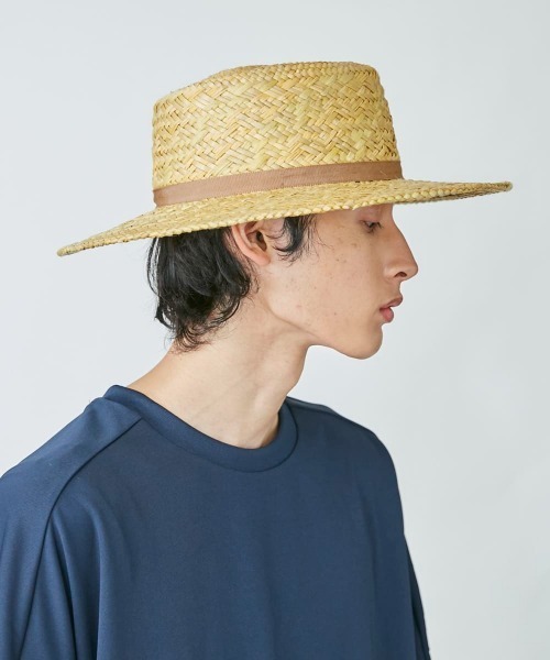 OVERRIDE（オーバーライド）の「OVERRIDE PANDAN LONG BRIM HAT（ハット・メンズ・ブラック/ベージュ/グリーン・58cm）」の9枚目の写真
