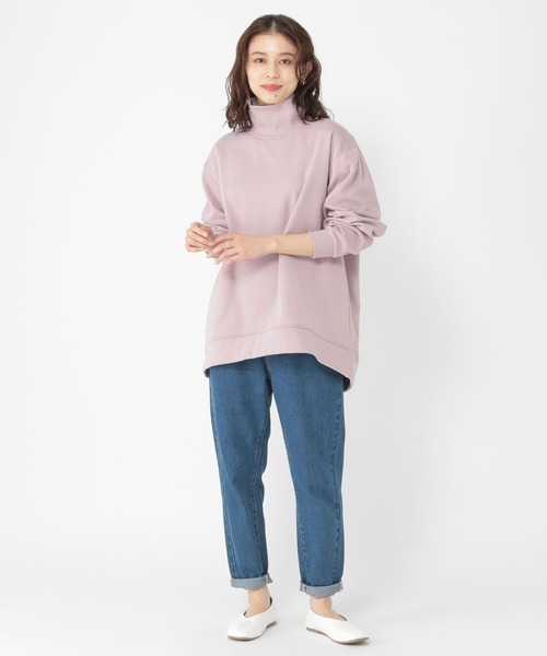 studio CLIP（スタディオクリップ）の「スウェットハイネックプルオーバー（スウェット・レディース・イエロー/ラベンダー/アイボリー/ブラック・FREE）」の8枚目の写真