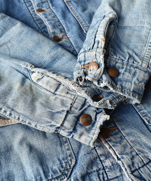 BIG SMITH(ビッグスミス)の「【ヴィンテージ古着】70's BIG SMITH / ビッグ・スミス デニムジャケット(デニムジャケット・メンズ・ブルー・SMALL)」の4枚目の写真