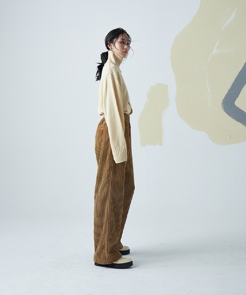 MIXSEVEN（ミックスセブン）の「ブラウンハイウェストコーデュロイパンツ MX22SS05【MIX SEVEN】（その他パンツ・メンズ・ブラウン・S/M/L）」の10枚目の写真