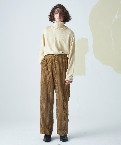 MIXSEVEN（ミックスセブン）の「ブラウンハイウェストコーデュロイパンツ MX22SS05【MIX SEVEN】（その他パンツ・メンズ・ブラウン・S/M/L）」の4枚目の写真