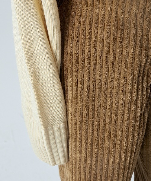 MIXSEVEN（ミックスセブン）の「ブラウンハイウェストコーデュロイパンツ MX22SS05【MIX SEVEN】（その他パンツ・メンズ・ブラウン・S/M/L）」の12枚目の写真