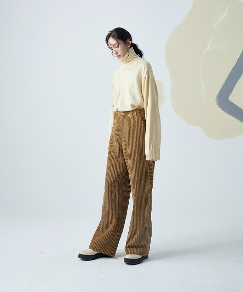 MIXSEVEN（ミックスセブン）の「ブラウンハイウェストコーデュロイパンツ MX22SS05【MIX SEVEN】（その他パンツ・メンズ・ブラウン・S/M/L）」の8枚目の写真