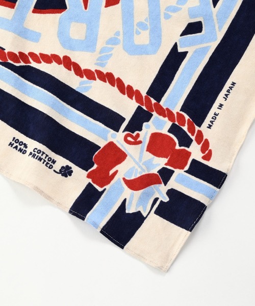 45R(フォーティファイブアール)の「天竺のトリコスイムリングバンダナ(バンダナ/スカーフ・レディース・オフホワイト/サックスブルー/イエロー/エンジ・FREE)」の8枚目の写真