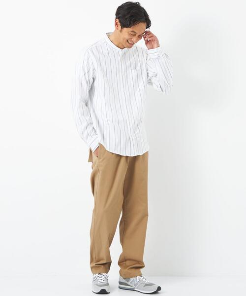 green label relaxing（グリーンレーベルリラクシング）の「キャバリーツイル PLAY PANTS パンツ -ウォッシャブル-（チノパンツ・メンズ・ベージュ/オリーブ/ブラック・S/M/XL/L）」の18枚目の写真