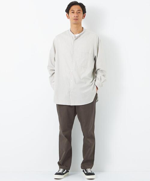 green label relaxing（グリーンレーベルリラクシング）の「キャバリーツイル PLAY PANTS パンツ -ウォッシャブル-（チノパンツ・メンズ・ベージュ/オリーブ/ブラック・S/M/XL/L）」の7枚目の写真