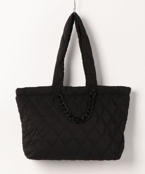 tukn.(トゥクン)の「キルティングショルダーバッグ(ショルダーバッグ・レディース・アイボリー/ブラック・FREE)」の2枚目の写真