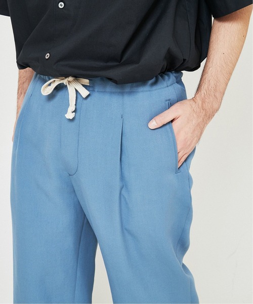 EDIFICE LA BOUCLE（エディフィスラブークル）の「【LA BOUCLE】オーバー イージーパンツ (キャンバス)（その他パンツ・メンズ・サックスブルー/アイボリー/グリーン・2/1/3）」の7枚目の写真