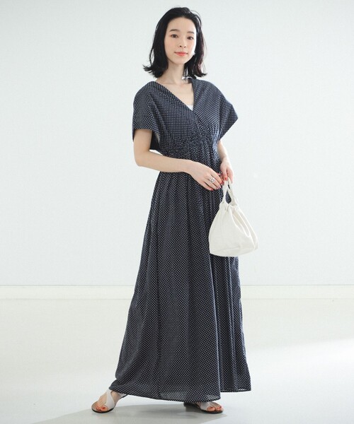 MARIHA（マリハ）の「MARIHA × Demi-Luxe BEAMS / 別注 夏の光のドレス ドットプリント（ワンピース・レディース・その他1/ブラック系その他3・36）」の18枚目の写真