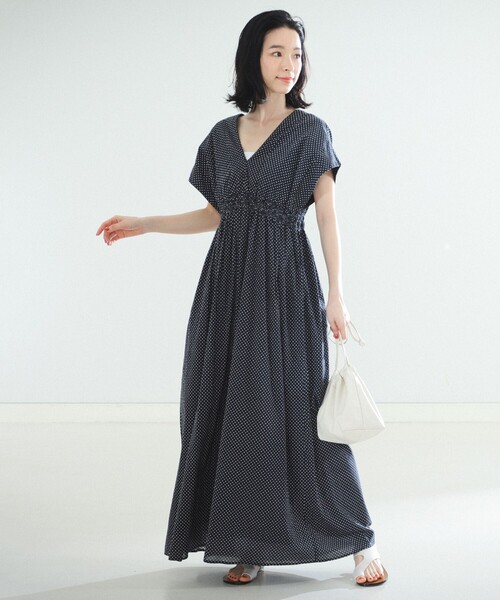 MARIHA（マリハ）の「MARIHA × Demi-Luxe BEAMS / 別注 夏の光のドレス ドットプリント（ワンピース・レディース・その他1/ブラック系その他3・36）」の17枚目の写真