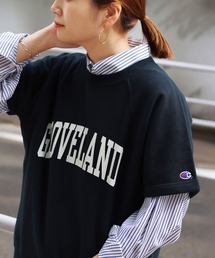 Champion | 別注【CHAMPION】REVERSE WEAVE ハーフスリーブスウェット◆(スウェット)