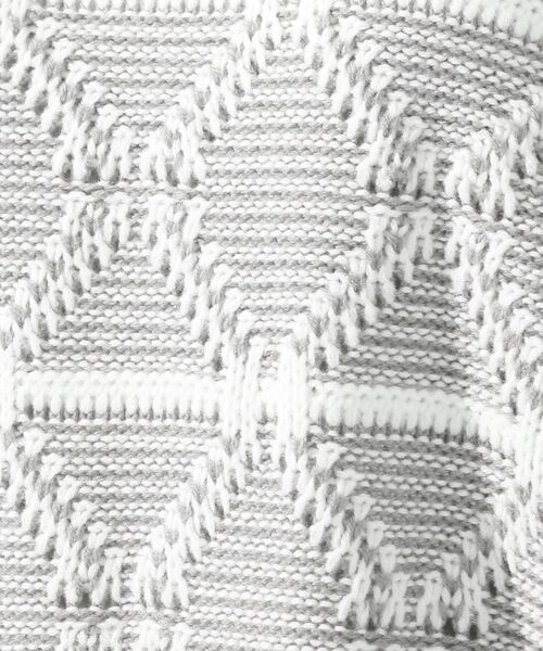 DRESKIP（ドレスキップ）の「◆ダイヤ柄ニット（ニット/セーター・レディース・オフホワイト/ダークグレー/黄緑系・04/02/03）」の9枚目の写真