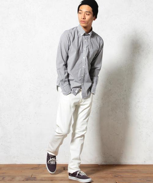 green label relaxing(グリーンレーベルリラクシング)の「□LON/ST GIZA BD シャツ◆(シャツ/ブラウス・メンズ・ネイビー/コバルトブルー・SMALL/MEDIUM/X-LARGE/LARGE/X-SMALL)」の12枚目の写真