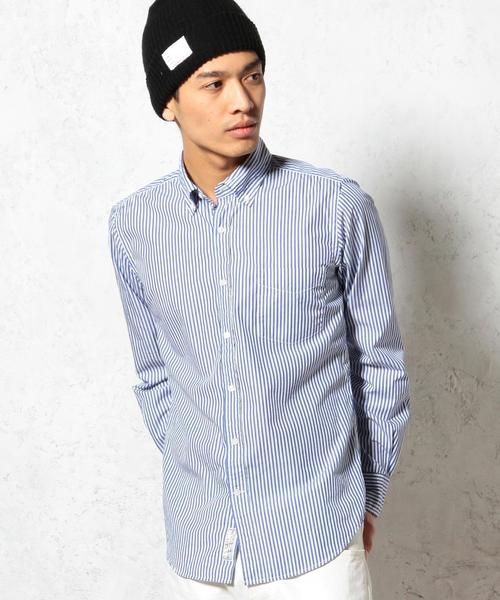 green label relaxing(グリーンレーベルリラクシング)の「□LON/ST GIZA BD シャツ◆(シャツ/ブラウス・メンズ・ネイビー/コバルトブルー・SMALL/MEDIUM/X-LARGE/LARGE/X-SMALL)」の15枚目の写真