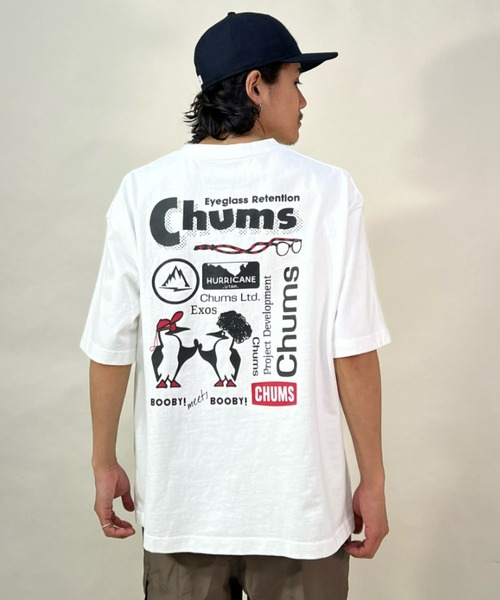 CHUMS（チャムス）の「【ムラサキスポーツ別注】CHUMS/チャムス ヘビーウエイト オーバーサイズ バックプリントTシャツ/Archive Logo T-Shirt CH01-2100（Tシャツ/カットソー・メンズ・ホワイト/ベージュ/ブラック・L/S/XL/M）」の15枚目の写真