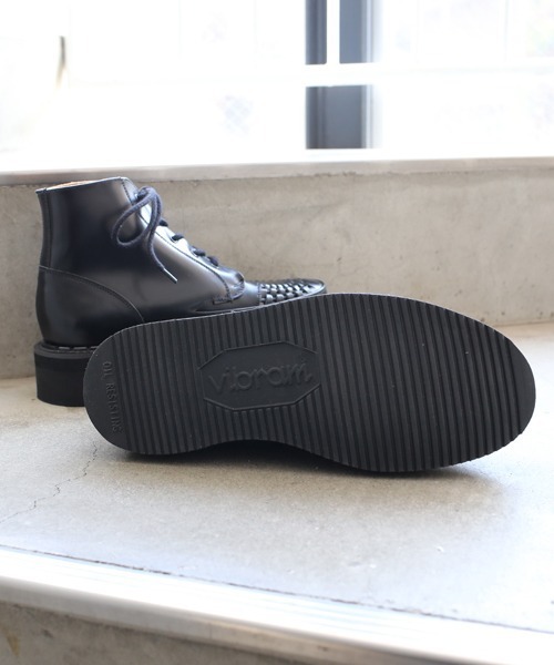 GEORGE COX（ジョージコックス）の「ジョージコックス ハイカットレースアップ ブーツ 2Way HI ギブソン・ビブラム ブランド コラボ（ブーツ・メンズ・ブラック・UK10/UK7/UK8/UK9/UK6）」の17枚目の写真