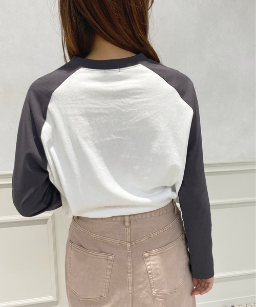 apres jour（アプレジュール）の「ラグランスリーブロンT【ZOZOTOWN限定アイテム】（Tシャツ/カットソー・レディース・マスタード/グリーン系その他/ブラック系その他・フリー/X-LARGE）」の7枚目の写真