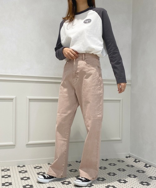 apres jour（アプレジュール）の「ラグランスリーブロンT【ZOZOTOWN限定アイテム】（Tシャツ/カットソー・レディース・マスタード/グリーン系その他/ブラック系その他・フリー/X-LARGE）」の9枚目の写真