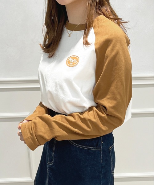apres jour（アプレジュール）の「ラグランスリーブロンT【ZOZOTOWN限定アイテム】（Tシャツ/カットソー・レディース・マスタード/グリーン系その他/ブラック系その他・フリー/X-LARGE）」の19枚目の写真