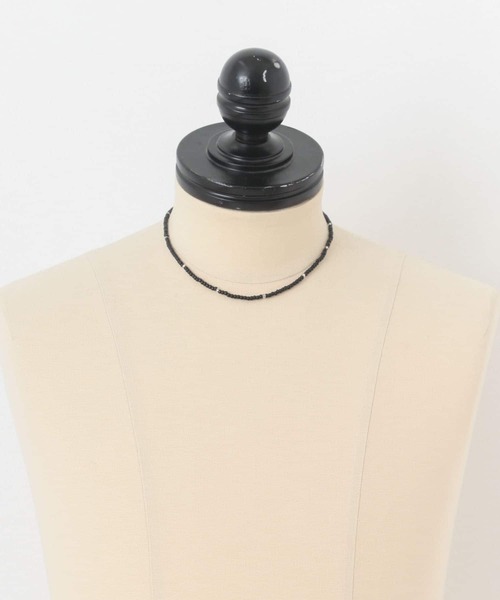 SENSE OF PLACE by URBAN RESEARCH（センスオブプレイスバイアーバンリサーチ）の「ビーズネックレス（ネックレス・メンズ・ホワイト/ブラック・ONE）」の5枚目の写真
