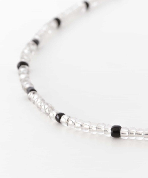 SENSE OF PLACE by URBAN RESEARCH（センスオブプレイスバイアーバンリサーチ）の「ビーズネックレス（ネックレス・メンズ・ホワイト/ブラック・ONE）」の7枚目の写真