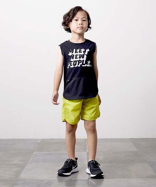 DILASH（ディラッシュ）の「ナイロンタフタカラーハーフパンツ（その他パンツ・キッズ・ブルー/ブラック/ライム・90/80/130/110/120/100/140）」の6枚目の写真