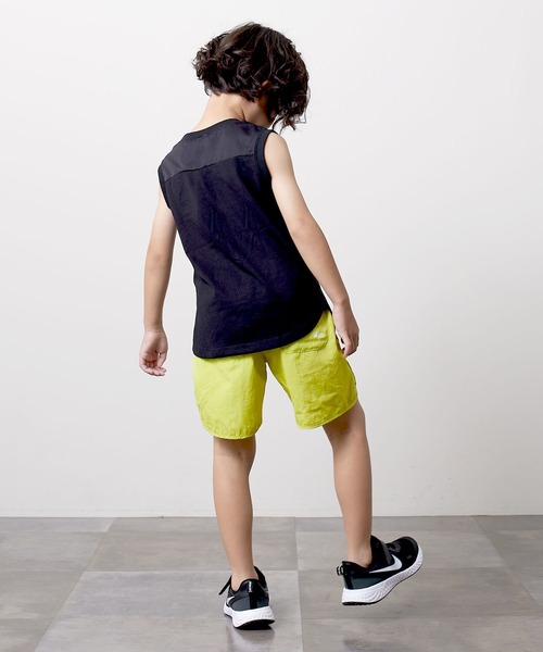 DILASH（ディラッシュ）の「ナイロンタフタカラーハーフパンツ（その他パンツ・キッズ・ブルー/ブラック/ライム・90/80/130/110/120/100/140）」の8枚目の写真