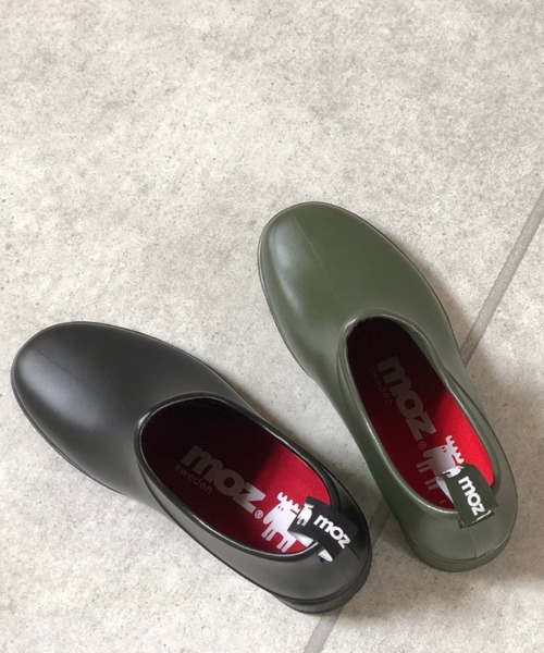 Noubel Voug Relax（ヌーベルヴォーグリラックス）の「モズmozショート丈レインブーツ（レインシューズ・レディース・ブラック/カーキ・LL/S/M/L）」の3枚目の写真