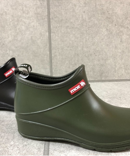 Noubel Voug Relax（ヌーベルヴォーグリラックス）の「モズmozショート丈レインブーツ（レインシューズ・レディース・ブラック/カーキ・LL/S/M/L）」の4枚目の写真