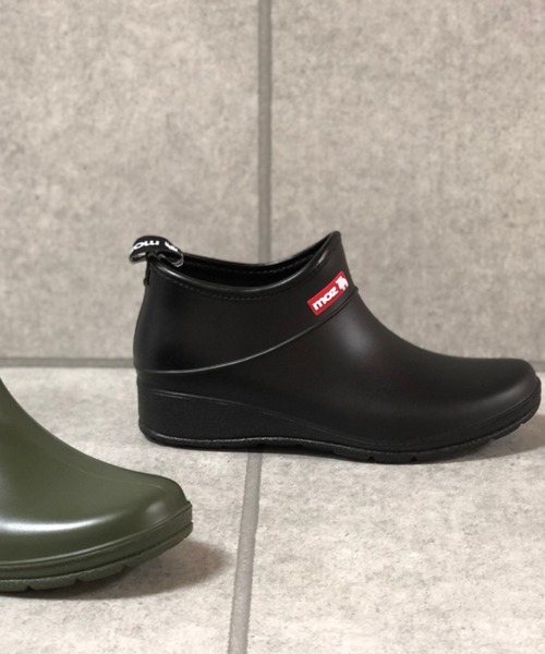 Noubel Voug Relax（ヌーベルヴォーグリラックス）の「モズmozショート丈レインブーツ（レインシューズ・レディース・ブラック/カーキ・LL/S/M/L）」の12枚目の写真