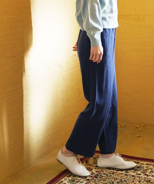 LBC(エルビーシー)の「SAJOU×LBC イージーパンツ(その他パンツ・レディース・ネイビー/ブルー/グリーン・M)」の3枚目の写真
