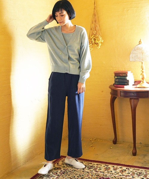 LBC(エルビーシー)の「SAJOU×LBC イージーパンツ(その他パンツ・レディース・ネイビー/ブルー/グリーン・M)」の6枚目の写真