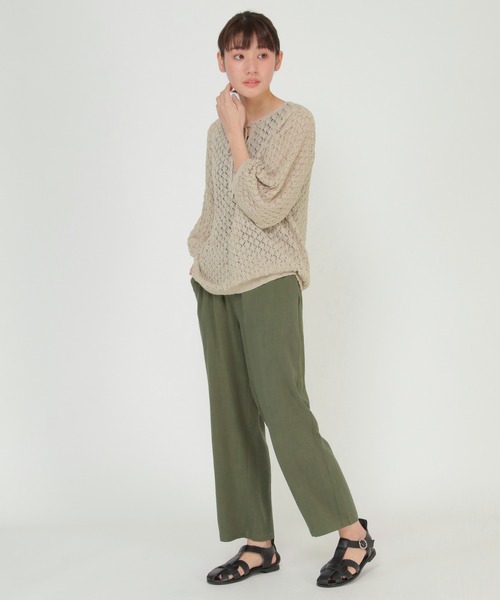 LBC(エルビーシー)の「SAJOU×LBC イージーパンツ(その他パンツ・レディース・ネイビー/ブルー/グリーン・M)」の10枚目の写真