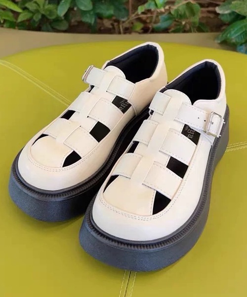 ANOTHER S（アナザーエス）の「厚底グルカサンダル（サンダル・レディース・ブラック/アイボリー・39/40/38/37）」の15枚目の写真