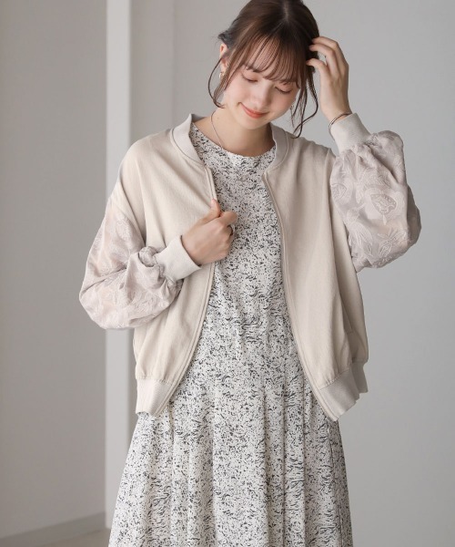 袖刺繍ブルゾン（ブルゾン）｜Bou Jeloud（ブージュルード）の