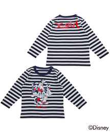 X-girl Stages | 【Disney（ディズニー）】STRIPED L/S TEE Disney ALLSTAR  (4Ｔ～7T)(Tシャツ/カットソー)