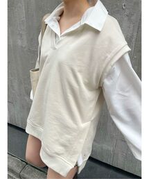 サイドベンツスウェットベスト