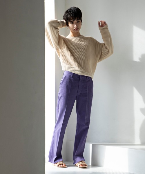 ReNorm（リノーム）の「サイドベンツパンツ（その他パンツ・レディース・パープル/イエロー・S/M）」の21枚目の写真