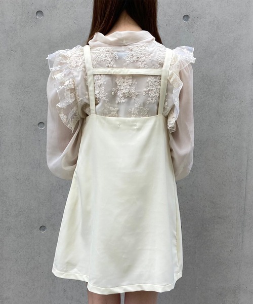 Voyage titty&Co.PETIT（ボヤージュティティアンドコープチ）の「【Voyage titty&Co. PETIT】リボンジャンスカ（ワンピース・レディース・アイボリー/ブラック・FREE）」の3枚目の写真